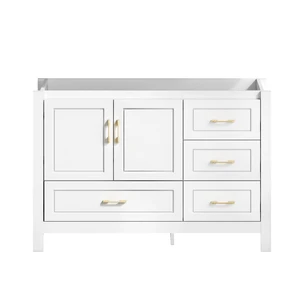 Inchwhite Vanity Abundant Storage Cabinet Soft Close Doors and 4 Drawers Excluding the Ceramic Basin, White, MDF Inchwhite Vanity Abundant Storage Cabinet Soft Close Doors and 4 Drawers Excluding the Ceramic Basin, White, MDF