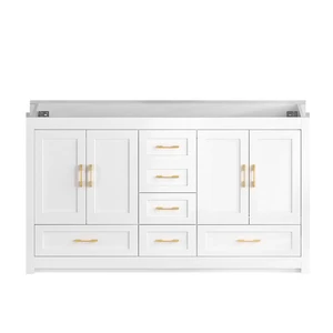 Inchwhite Vanity Abundant Storage Cabinet Soft Close Doors and 10 Drawers Excluding the Ceramic Basin, White, MDF Inchwhite Vanity Abundant Storage Cabinet Soft Close Doors and 10 Drawers Excluding the Ceramic Basin, White, MDF