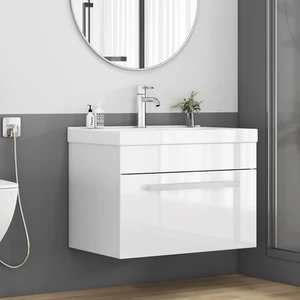 24 Inch Vanity with Sink Combo, Large Drawer Soft Close System Wall Mount Vanity Metal Factory Handle Unique Edged 24 Inch Vanity with Sink Combo, Large Drawer Soft Close System Wall Mount Vanity Metal Factory Handle Unique Edged