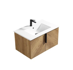 30 Inch Vanity Cabinet Without Sink Oak Wall Mounted Floating Vanity with Doors, Golden Oak, MDF, Vanities 30 Inch Vanity Cabinet Without Sink Oak Wall Mounted Floating Vanity with Doors, Golden Oak, MDF, Vanities
