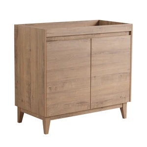 36 Inch Freestanding Vanity Only the Vanity, Imitative Oak, MDF, Vanities 36 Inch Freestanding Vanity Only the Vanity, Imitative Oak, MDF, Vanities