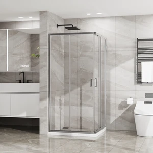 36 Inch 72 Inch Expandable Square Shower Enclosure, Sliding Corner Shower Door with SGCC Tempered Glass 36 Inch 72 Inch Expandable Square Shower Enclosure, Sliding Corner Shower Door with SGCC Tempered Glass