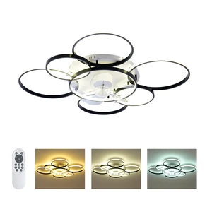 41 Inch Flush Mount Ceiling Fan with Tri Color, Speed Wind Low Profile Ceiling Fans with LED and Remote Control 41 Inch Flush Mount Ceiling Fan with Tri Color, Speed Wind Low Profile Ceiling Fans with LED and Remote Control