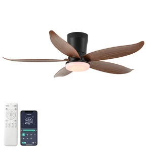 42 in Ceiling Fan, Flush Mount Wood Grain Equipped with Remote Control Reversible Motor Color Dimmable RGB Lighting ABS 42 in Ceiling Fan, Flush Mount Wood Grain Equipped with Remote Control Reversible Motor Color Dimmable RGB Lighting ABS