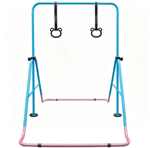 Expandable Gymnastics Bar for Kids Height Adjustable Junior Training Bar, Folding Gymnastic Horizontal Bars Equipment Expandable Gymnastics Bar for Kids Height Adjustable Junior Training Bar, Folding Gymnastic Horizontal Bars Equipment