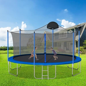 Trampoline for Adults and Kids with Basketball Hoop, Outdoor Trampolines Ladder and Safety Enclosure Net for Kids Trampoline for Adults and Kids with Basketball Hoop, Outdoor Trampolines Ladder and Safety Enclosure Net for Kids