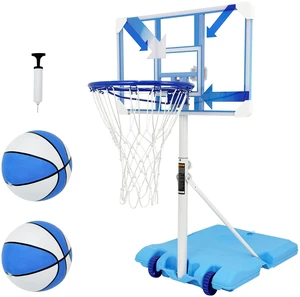 Pool Basketball Hoop Poolside, Portable Height Adjustable Inchto 70 Inch Basketball Goal with Wheels and Rust Proof Pool Basketball Hoop Poolside, Portable Height Adjustable Inchto 70 Inch Basketball Goal with Wheels and Rust Proof