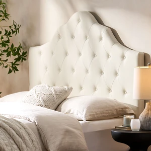 Tufted Upholstered Headboard Queen Size, Solid Head Board with Metal Legs Adjustable Height Queen Headboard Fabric Tufted Upholstered Headboard Queen Size, Solid Head Board with Metal Legs Adjustable Height Queen Headboard Fabric