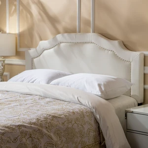 Upholstered Headboard Queen Size, Solid Head Board with Metal Legs Adjustable Height Queen Headboard with Nailhead Upholstered Headboard Queen Size, Solid Head Board with Metal Legs Adjustable Height Queen Headboard with Nailhead