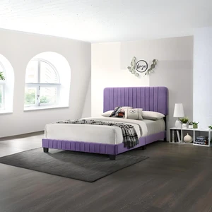 Purple Full Size Bed, Velvet, Beds Frames Bases Purple Full Size Bed, Velvet, Beds Frames Bases