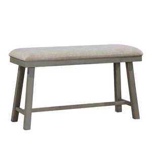 Gray Finish Counter Height Bench Foam Cushioned Seat Design Kitchen Dining Furniture 1 pc, Light Gray, Wood, Benches Gray Finish Counter Height Bench Foam Cushioned Seat Design Kitchen Dining Furniture 1 pc, Light Gray, Wood, Benches