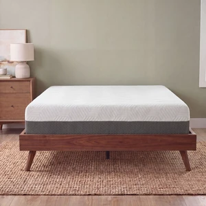 10 Inch Twin Medium Firm Gel Memory Foam Mattress with Temperature Regulating Cover, Grey White, Mattresses 10 Inch Twin Medium Firm Gel Memory Foam Mattress with Temperature Regulating Cover, Grey White, Mattresses