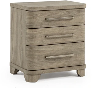 1 pc Nightstand Three Storage Drawers Driftwood Wood Finish Wooden Furniture, Grey Brown 1 pc Nightstand Three Storage Drawers Driftwood Wood Finish Wooden Furniture, Grey Brown
