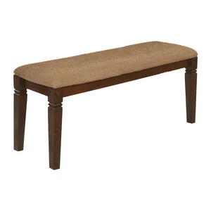 Dining Furniture 1 pc Bench Wooden Frame Espresso Finish Fabric Upholstered Seat, Wood, Benches Dining Furniture 1 pc Bench Wooden Frame Espresso Finish Fabric Upholstered Seat, Wood, Benches