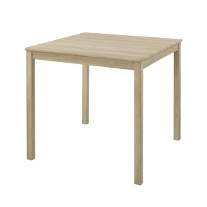Square Counter Height Dining Table, Solid Dining Table, Light Oak, Rubber Wood Square Counter Height Dining Table, Solid Dining Table, Light Oak, Rubber Wood