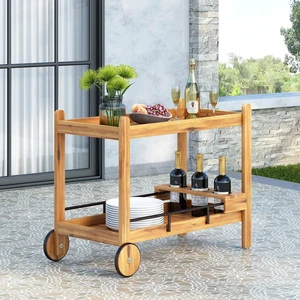 Bar Cart, Black, Metal and Wood, Kitchen Islands Carts Bar Cart, Black, Metal and Wood, Kitchen Islands Carts
