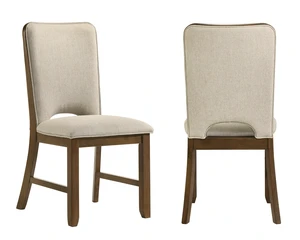 2 pc Side Chairs Brown Finish Upholstery Dining Wooden Furniture, Fabric and Wood, Seating for Dining 2 pc Side Chairs Brown Finish Upholstery Dining Wooden Furniture, Fabric and Wood, Seating for Dining