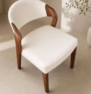 Dining Chair Set Upholstery and Sculpted Wood Frame, Walnut, Seating for Dining Dining Chair Set Upholstery and Sculpted Wood Frame, Walnut, Seating for Dining