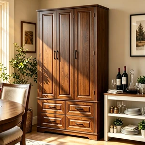 72 Inch Kitchen Pantry Cabinet with Pull Out Tray, Embossed Wood Grain Storage Cabinet with 5 Door Racks Freestanding 72 Inch Kitchen Pantry Cabinet with Pull Out Tray, Embossed Wood Grain Storage Cabinet with 5 Door Racks Freestanding