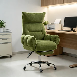 High Back Reclining Chair with Retractable Footrest, Executive Work Chair Swivel Computer Swivel Rolling Only Green High Back Reclining Chair with Retractable Footrest, Executive Work Chair Swivel Computer Swivel Rolling Only Green