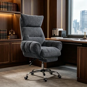 Swivel Rolling Chair, High Back Reclining Chair with Retractable Footrest Executive Work Swivel Computer Only Dark Swivel Rolling Chair, High Back Reclining Chair with Retractable Footrest Executive Work Swivel Computer Only Dark