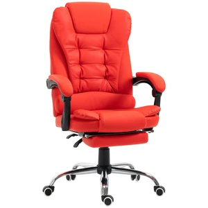 High Back Ergonomic Executive Chair, Leather Computer Chair with Retractable Footrest Lumbar Support Padded Headrest High Back Ergonomic Executive Chair, Leather Computer Chair with Retractable Footrest Lumbar Support Padded Headrest