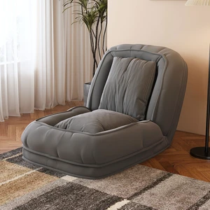 Upholstered Human Dog Bed for Adults and Pets, Foldable Lazy Sofa Bed with Adjustable Position Includes Soft Pillows Upholstered Human Dog Bed for Adults and Pets, Foldable Lazy Sofa Bed with Adjustable Position Includes Soft Pillows