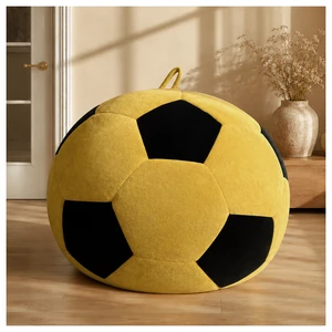 Big Soccer Shaped Bean Bag Chair, Color Stitching Large Size Beanbag Seat Relax Lazy Sofa for Living Reading Nook Big Soccer Shaped Bean Bag Chair, Color Stitching Large Size Beanbag Seat Relax Lazy Sofa for Living Reading Nook