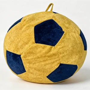 Big Soccer Shaped Bean Bag Chair, Color Stitching Large Size Beanbag Seat Relax Lazy Sofa for Living Reading Nook Big Soccer Shaped Bean Bag Chair, Color Stitching Large Size Beanbag Seat Relax Lazy Sofa for Living Reading Nook