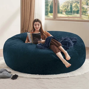 Bean Bag Chair, Memory Foam Filling Adult and Teen Bean Bag Chair Soft Sofa with Velboa Fabric Cover Round Sofa Bean Bag Chair, Memory Foam Filling Adult and Teen Bean Bag Chair Soft Sofa with Velboa Fabric Cover Round Sofa