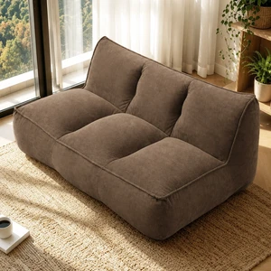Double Caterpillar Sofa, Double Togo Sofa Fine Corduroy Fabric Beanbag Couch for Living and Fluffy Cloud Mini Couch Double Caterpillar Sofa, Double Togo Sofa Fine Corduroy Fabric Beanbag Couch for Living and Fluffy Cloud Mini Couch