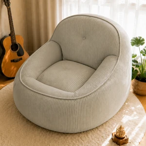 Corduroy Bean Bag Chair for Adults, Soft Lounge Sofa for Living Reading Corner Gaming and Movie Theater, Camel, Bean Corduroy Bean Bag Chair for Adults, Soft Lounge Sofa for Living Reading Corner Gaming and Movie Theater, Camel, Bean