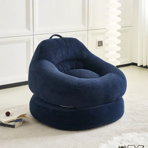 39.37 Inch Width Corduroy Bean Bag Chair Bed, Folding Lazy Sofa Chair with Handle Convertible Lounge Sleeper Bed 39.37 Inch Width Corduroy Bean Bag Chair Bed, Folding Lazy Sofa Chair with Handle Convertible Lounge Sleeper Bed