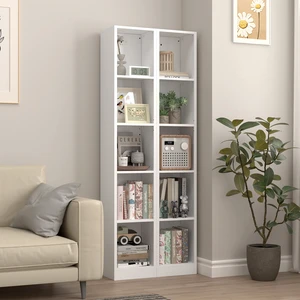 5 Tier Metal Bookshelf, 12.01 Inch 10.24 Inch 65.83 Freestanding Open Storage Shelf with Anti Tip Kit for Books 5 Tier Metal Bookshelf, 12.01 Inch 10.24 Inch 65.83 Freestanding Open Storage Shelf with Anti Tip Kit for Books