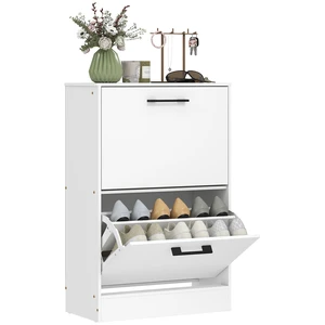 Shoe Cabinet with Flip Drawers, Narrow Shoe Storage Cabinet with Adjustable Dividers Entryway Storage Unit for Pairs Shoe Cabinet with Flip Drawers, Narrow Shoe Storage Cabinet with Adjustable Dividers Entryway Storage Unit for Pairs