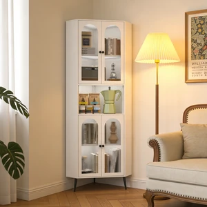 70.87 Inch Corner Cabinet, Metal Storage Cabinet with Doors and Adjustable Shelves Corner Organizer Space Saving 70.87 Inch Corner Cabinet, Metal Storage Cabinet with Doors and Adjustable Shelves Corner Organizer Space Saving