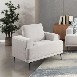 Accent Chair Chenille Fabric Upholstered Comfort Armchair Solid Living Furniture 1 pc, Cream Taupe, Plywood and Solid Accent Chair Chenille Fabric Upholstered Comfort Armchair Solid Living Furniture 1 pc, Cream Taupe, Plywood and Solid
