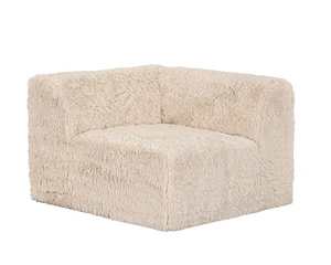 1 pc Corner Wedge Only High Density Compressed Foam Faux Fur Sand Color Living, Chairs Accent Seating 1 pc Corner Wedge Only High Density Compressed Foam Faux Fur Sand Color Living, Chairs Accent Seating