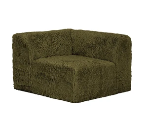 1 pc Corner Wedge Only High Density Compressed Foam Faux Fur Olive Color Living, Olive Green, Chairs Accent Seating 1 pc Corner Wedge Only High Density Compressed Foam Faux Fur Olive Color Living, Olive Green, Chairs Accent Seating