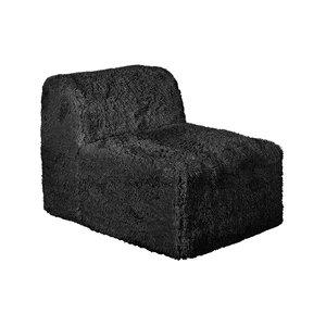 1 pc Armless Chair Only High Density Compressed Foam Faux Fur Color Modular Piece Living, Black, Chairs Accent Seating 1 pc Armless Chair Only High Density Compressed Foam Faux Fur Color Modular Piece Living, Black, Chairs Accent Seating