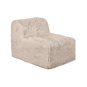 1 pc Armless Chair Only High Density Compressed Foam Faux Fur Color Modular Piece Living, Taupe, Chairs Accent Seating 1 pc Armless Chair Only High Density Compressed Foam Faux Fur Color Modular Piece Living, Taupe, Chairs Accent Seating