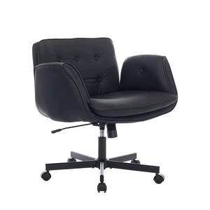 Pet Leather Swivel Desk Chair, 5 Level Adjustable Armrest Extra Wide Seat Chair Water and Scratch Resistant Ergonomic Pet Leather Swivel Desk Chair, 5 Level Adjustable Armrest Extra Wide Seat Chair Water and Scratch Resistant Ergonomic