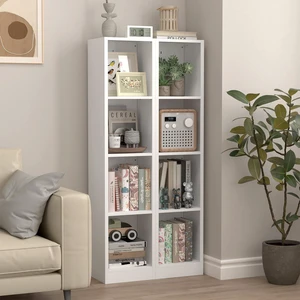 4 Tier Metal Bookshelf, 12.01 Inch 10.24 Inch 53.31 Freestanding Open Storage Shelf with Anti Tip Kit for Books 4 Tier Metal Bookshelf, 12.01 Inch 10.24 Inch 53.31 Freestanding Open Storage Shelf with Anti Tip Kit for Books