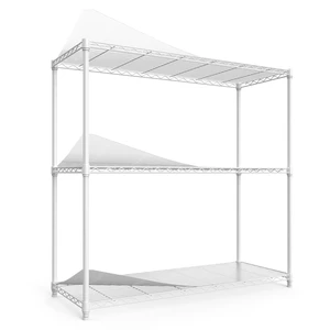 3 Tier Wire Shelving Unit, Nsf Height Adjustable Metal Storage Shelves Heavy Duty Storage Wire Rack Metal Shelves 3 Tier Wire Shelving Unit, Nsf Height Adjustable Metal Storage Shelves Heavy Duty Storage Wire Rack Metal Shelves