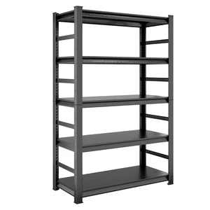 Storage Shelves 5 Tier Heavy Duty Metal Shelving Unit Adjustable Shelving Units and Storage Rack Kitchen Shelf, Black Storage Shelves 5 Tier Heavy Duty Metal Shelving Unit Adjustable Shelving Units and Storage Rack Kitchen Shelf, Black