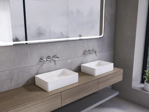 19.68 Inch Vessel Rectangular Sink, Matte White, Concrete, Vanities 19.68 Inch Vessel Rectangular Sink, Matte White, Concrete, Vanities