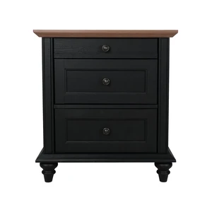 1 pc Nightstand Knob Handles Solid Wood Legs Furniture, Black Natural, MDF and Particle Board 1 pc Nightstand Knob Handles Solid Wood Legs Furniture, Black Natural, MDF and Particle Board