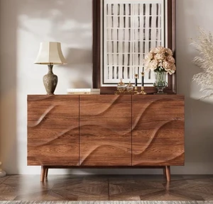 Sintered Dining Set Oval Table Matching Sideboard Cabinet, Walnut, Plywood and Sintered Stone, Servers Sideboards Sintered Dining Set Oval Table Matching Sideboard Cabinet, Walnut, Plywood and Sintered Stone, Servers Sideboards