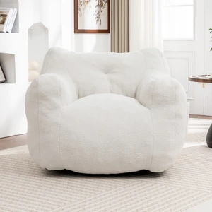 Bean Bag Chair, Bean Bag Sofa Chair with Armrests Stuffed High Density Foam Lazy Sofa for Adults in Living Reading Bean Bag Chair, Bean Bag Sofa Chair with Armrests Stuffed High Density Foam Lazy Sofa for Adults in Living Reading