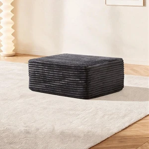 35.43 Inch Sofa Ottoman, Assembly Required Fabric, Grey, Foam and Spring 35.43 Inch Sofa Ottoman, Assembly Required Fabric, Grey, Foam and Spring